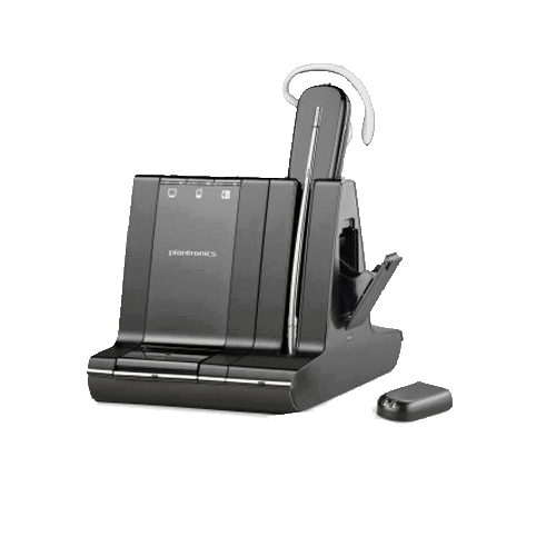 Plantronics Wireless Headsets with Swappable Battery for Extended Talk Time