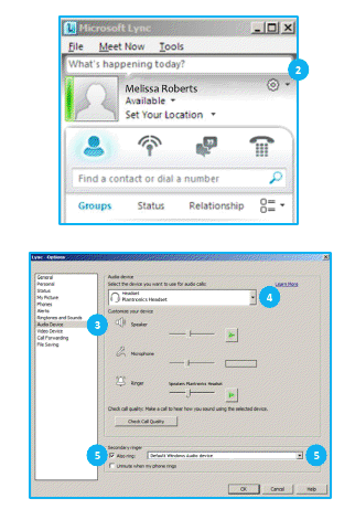 UC Microsoft Lync setup Savi W740-M