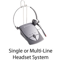 Single or Multi-Line Headset System