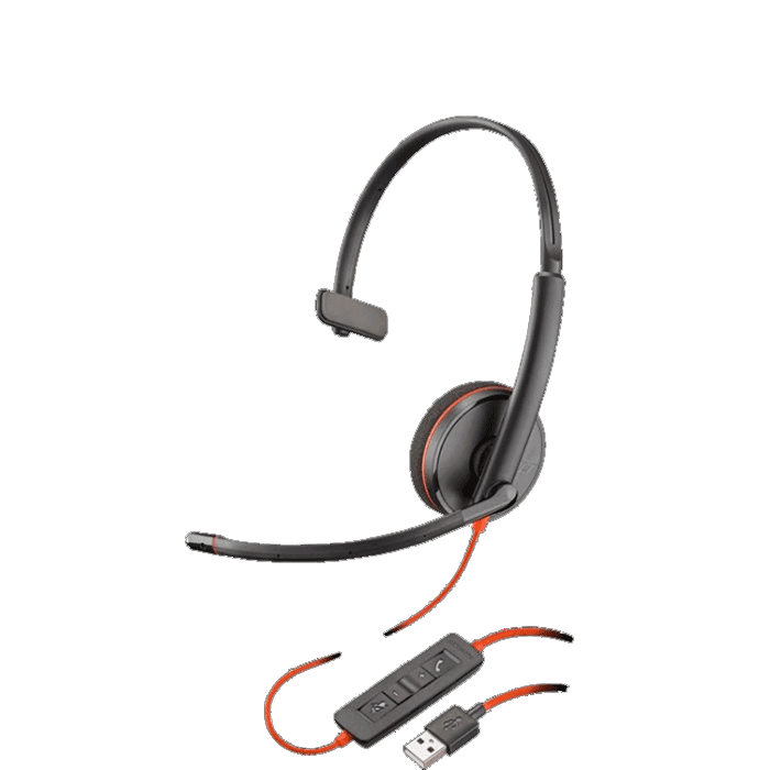 Blackwire C3210 USB Corded Headset with Inline Controls