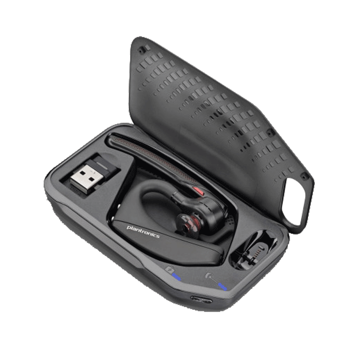 Poly Voyager 5200 Wireless Bluetooth Headset - Single-Ear Noise-Canceling Mic, WindSmart Tech, 7H Talk, For Mobile Professionals
