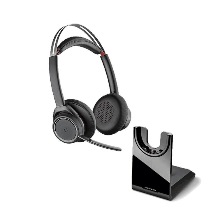 Plantronics Voyager Focus UC Wireless Headset Headset and Base