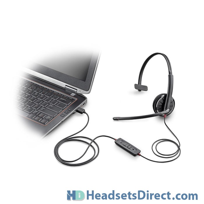 Plantronics Blackwire C310-M PL-85618-01 USB Headset Renewed 