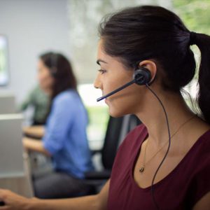 Plantronics Convertable Headset - In Use