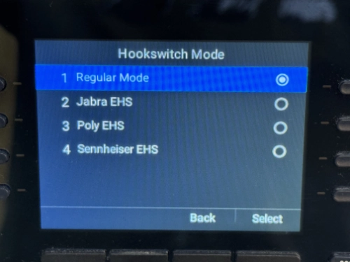 Poly EHS Programming Screen for Headsets