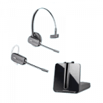 Poly Wireless Headset with Two Wearing Styles Included