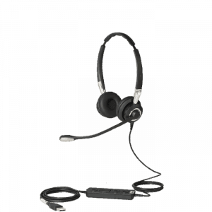 Jabra BIZ 2400 Stereo USB Corded Headset with Inline Controls