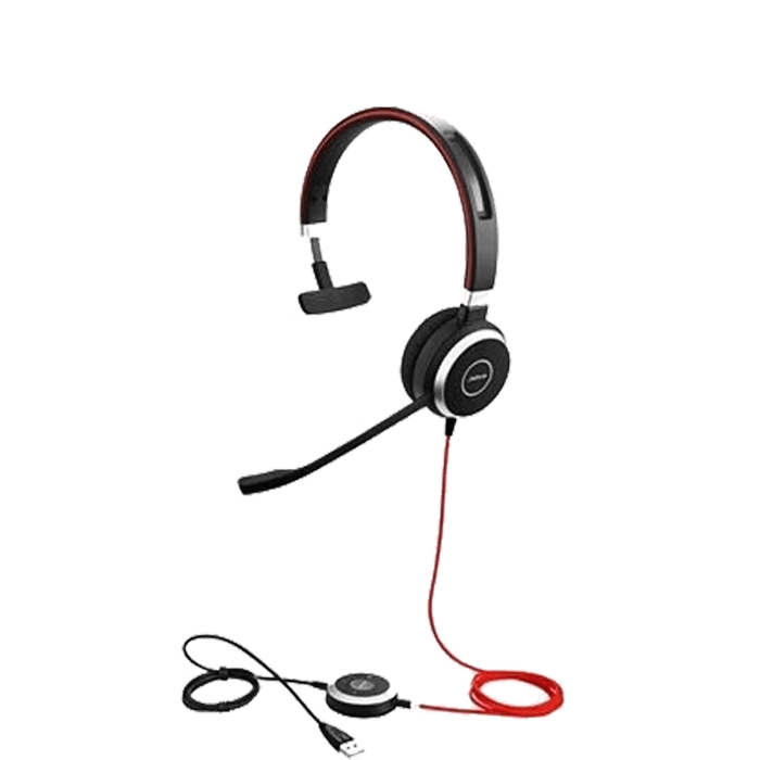 Micro-Casque filaire USB ou Jack Evolve 40 UC Mono JABRA