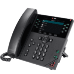 Polycom VVX 450 VoIP Desk Phone – Recertified, 12 Lines, HD Voice, SIP, Speakerphone, Black