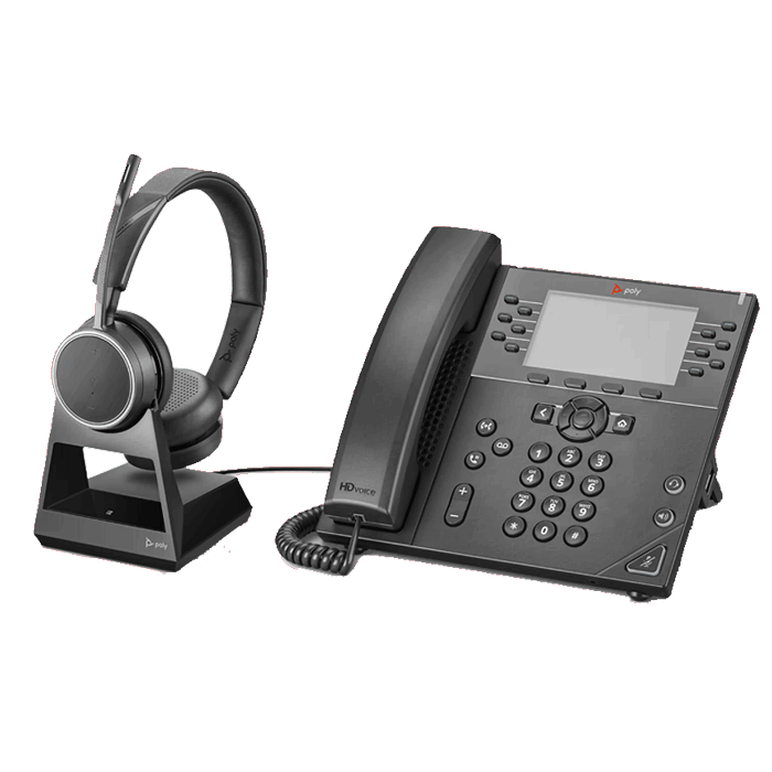 Poly Voyager 4220 D Office Headset | 212721-01 - Headsets Direct
