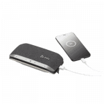 Poly Sync 20 Speakerphone with cable and mobile phone