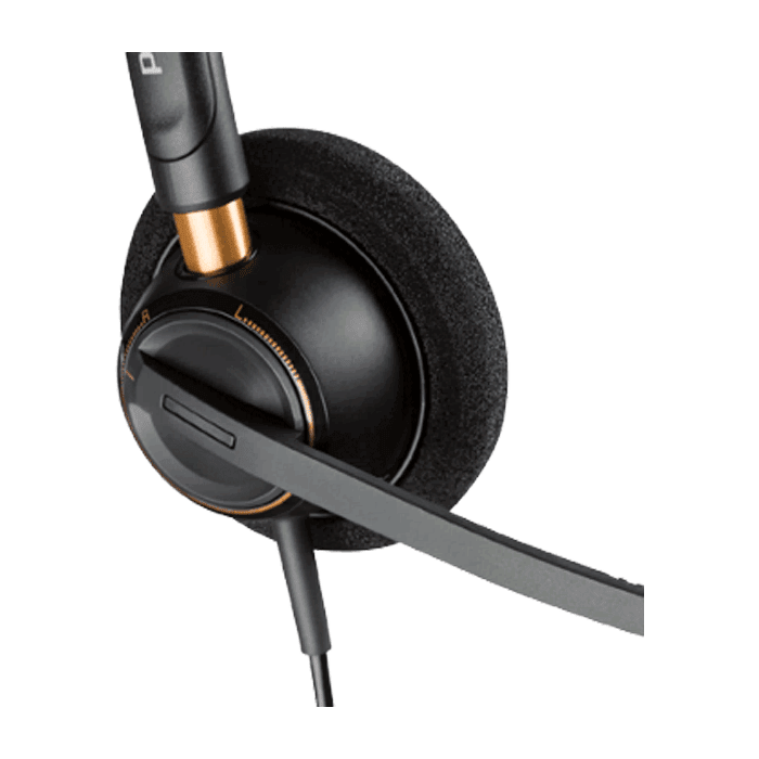 Plantronics Encore H101 headset 65656-01 NEW Black Binaural 