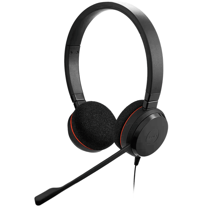 Jabra Evolve 20 USB DUO Wired Headset (Certified Renewed)