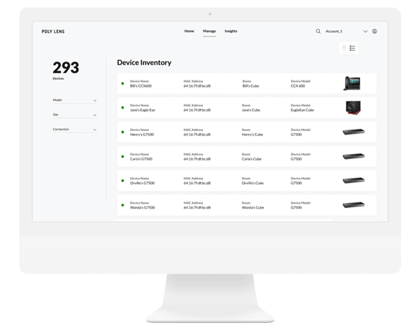 Poly Lens Cloud Management