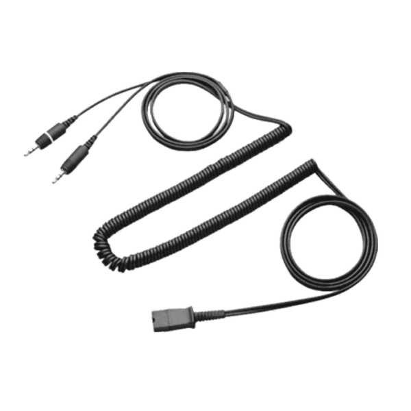 Plantronics 28959-01 Quick Disconnect to Dual 3.5mm Cable