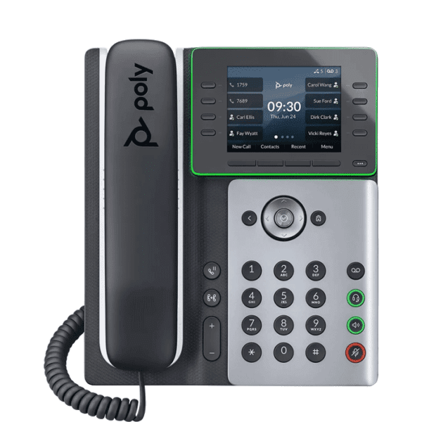 Poly Edge E300 Series IP Desk Phone - Front