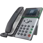 Poly Edge E300 Series IP Desk Phone - Angle