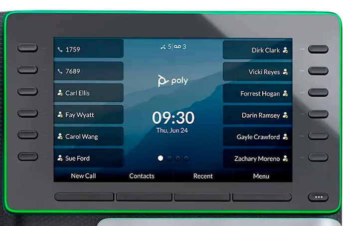 Poly Edge E500 Series IP Desk Phone Display