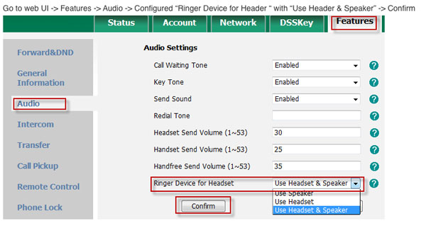 Yealink Phone Programming - Headset Alerts/Ringing