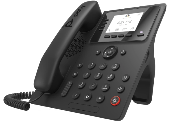 Poly CCX 350 Teams Business Phone - Angle