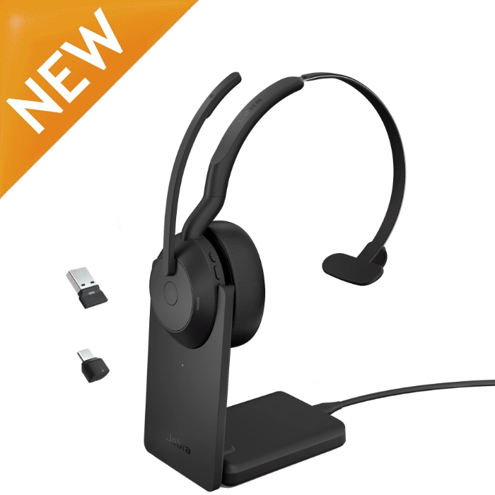 Jabra Evolve2 55 Mono Headset (w/ Stand) - Headsets Direct | Lautsprecher