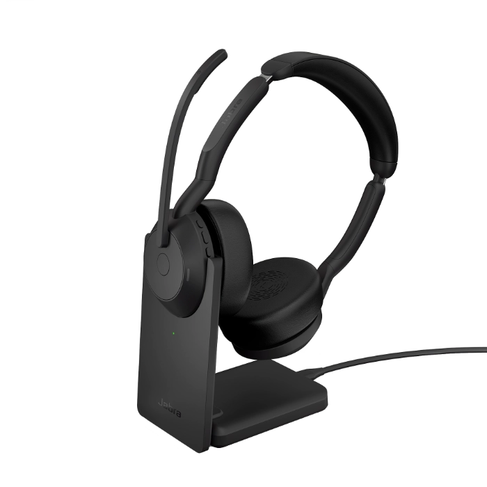 Jabra Evolve2 55 Stereo Headset (w/ Stand) - Headsets Direct