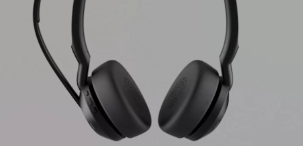 Binaural Stereo Headset w/ Large Soft Ear Covers - Up Close