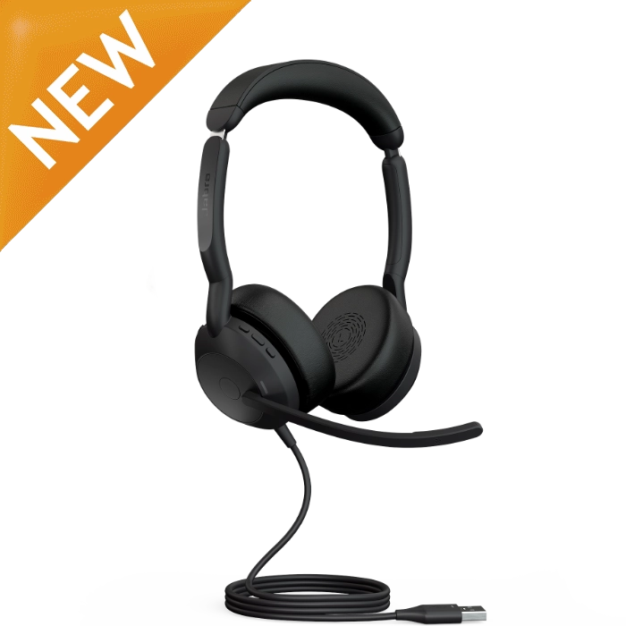  Jabra Evolve 30 II Wired Headset, Stereo, UC-Optimized –  Telephone Headset with Superior Sound for Calls and Music – 3.5mm Jack/USB  Connection – Pro Headset with All-Day Comfort : Electronics