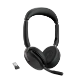 Jabra Evolve2 65 Flex Foldable Headset w/ USB-A Dongle