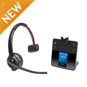 Poly Savi 8420 Office Headset - DECT/Bluetooth Draadloos Met Actieve Ruisonderdrukking - Microsoft Teams