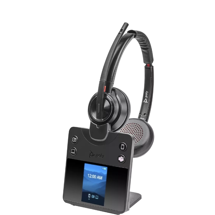 Poly Savi 8420 Office Wireless DECT Headset for Microsoft Teams