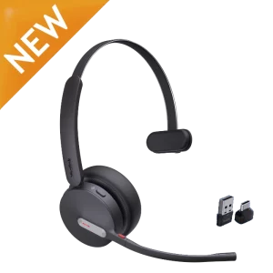 Yealink BH70 Mono Bluetooth Headset with USB-A & USB-C Adapters