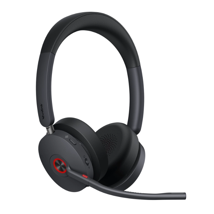 Casque Sans Fil Yealink WH68 Avec Micro - Réduction De Bruit AI, 32h Autonomie, Compatible Teams, DECT/Bluetooth