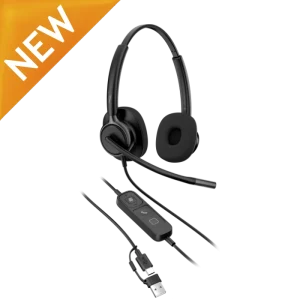 HP Poly Mission 425 Stereo Wired USB Headset Classic