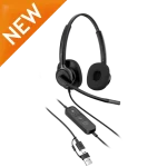 HP Poly Mission 425 Stereo Wired USB Headset Classic