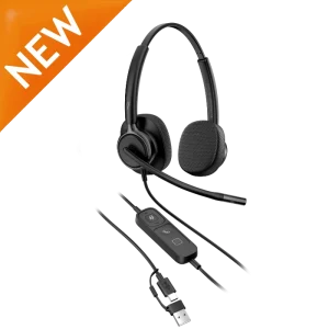 HP Poly Mission 425 Stereo Wired USB Headset