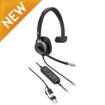 HP Poly Mission 615 Mono Wired USB Headset