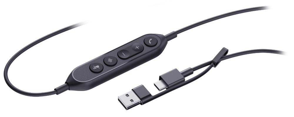 Yealink UH42 Wired USB Headset - Inline Controls