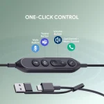 Yealink UH44 USB Headset w/ Inline Controls Button Functions