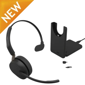 Jabra Evolve3 65 Mono Headset with Charging Stand