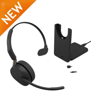 Jabra Evolve3 65 Mono Headset with Charging Stand