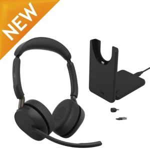 Jabra Evolve3 65 Stereo Headset with Stand