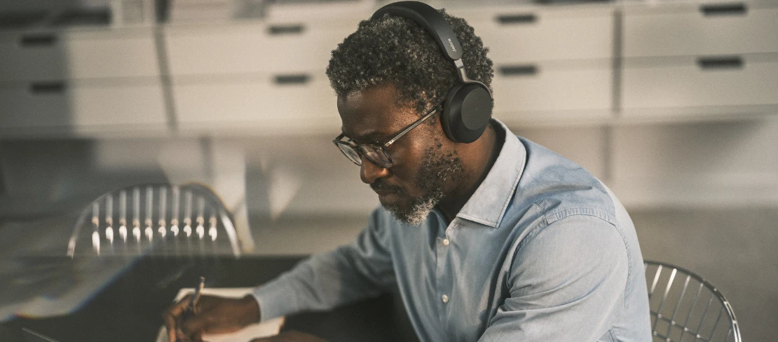 Jabra Evolve3 75 Wireless Headset - Man in Office