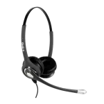 SHG S 600 PL Binaural Wired Headset - Zoomed