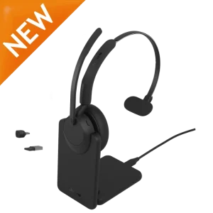 Jabra Evolve3 45 Mono Headset with Charging Stand / Dock